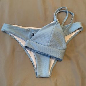 Blue bikini